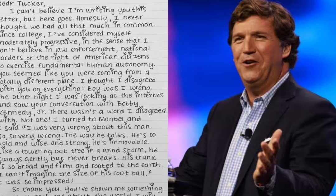 Tucker Carlson Wins the Internet — Trolls Kamala Harris with a Savage Fake Letter After She Pretended He Wrote Her