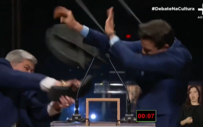 UNBELIEVABLE! Candidate Attacks Opponent with a Chair During Live TV Debate in Brazil (VIDEO)