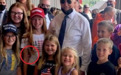 Flashback: Creepy Joe Biden Was Pawing a Little Girl When He Took a Photo with Kids on 9-11 Anniversary