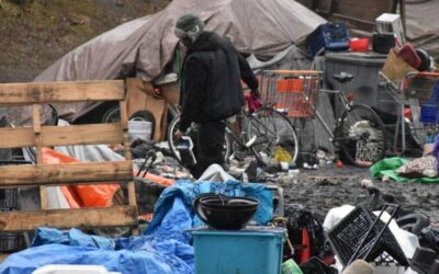 Volunteers Cleaning Homeless Encampment in Seattle Discover Nearly 80 Potentially Explosive Propane Tanks