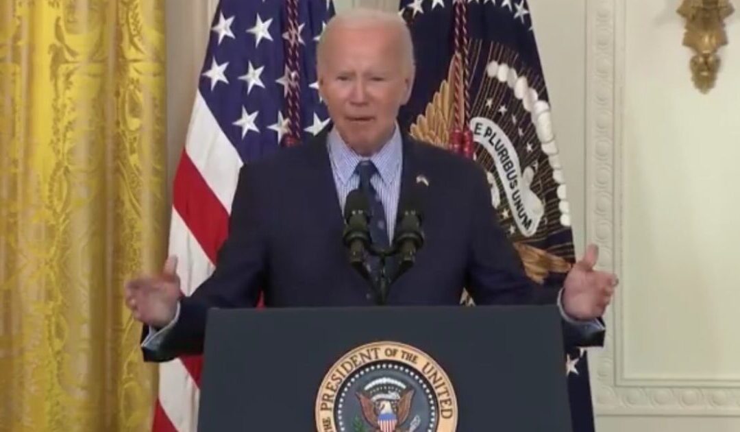 HE’S SHOT: Biden Randomly Starts Screaming Out of Nowhere, Claims Second Amendment Was “Never Meant to Be Absolute” (VIDEO)