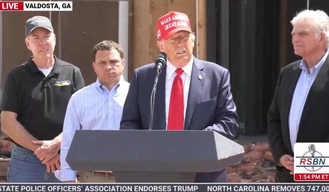 WATCH LIVE: President Trump Delivers Remarks in Valdosta, Georgia After Hurricane Helene Briefing