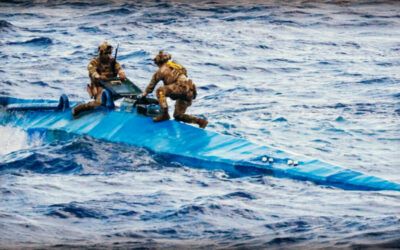 Joint Operation in the Caribbean Sea by US Coast Guard and UK Royal Navy Seize Millions in Cocaine From a ‘Narco Sub’