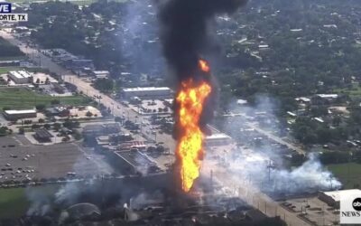 Breaking: Live Aerial Footage Captures Massive Explosion at Chemical Plant in La Porte, Texas