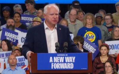 Tim Walz Delivers Bizarre Speech in Wisconsin, Tells His Supporters to Have ‘Hard Conversations’ with Strangers in the Grocery Store to Convince Them to Vote For Him (VIDEO)