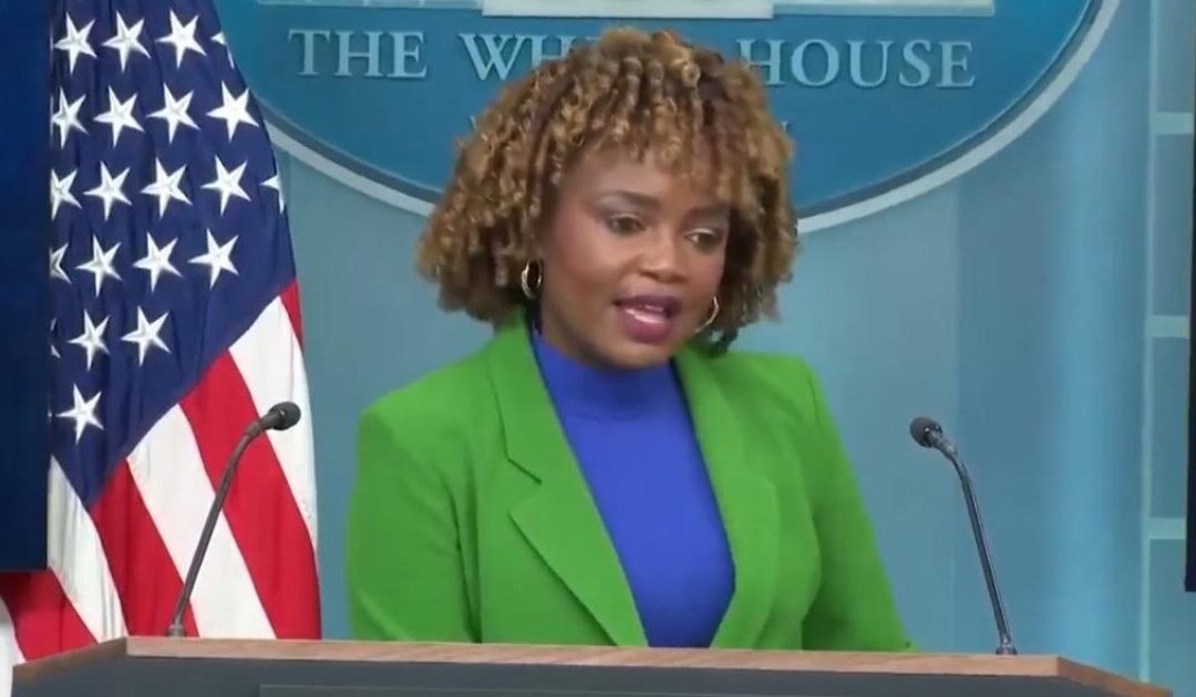 Karine Jean-Pierre Goes on Insane Tangent After AP Reporter Grills Her on Joe Biden’s “Garbage” Comment (VIDEO)