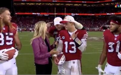 San Francisco 49ers’ Defensive End Nick Bosa Crashes Teammate’s Interview Flashing ‘Make America Great Again’ Hat to Show Unapologetic Support for Trump