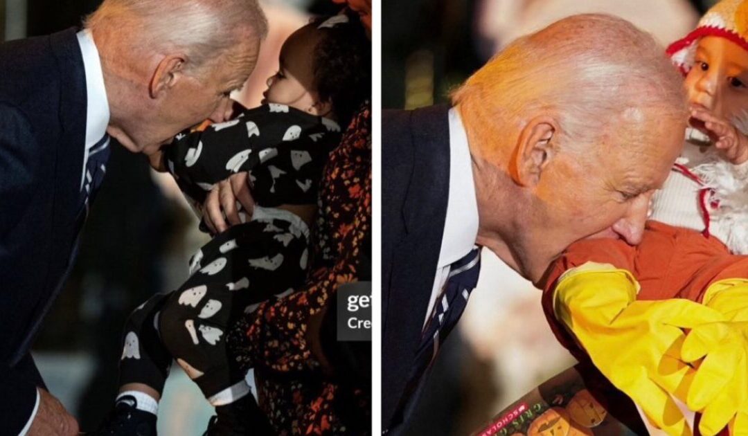 WHOA! Joe Biden Goes on Baby Biting Spree at White House Halloween Party – Bites at Least THREE BABIES in One Night