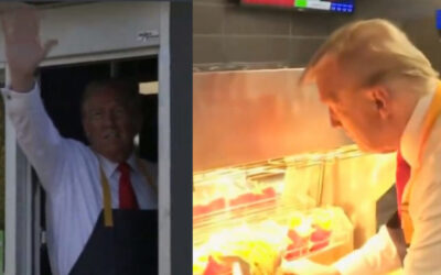 WATCH: “I’ve Now Worked for 15 Minutes More Than Kamala” – Trump Visits McDonald’s in Pennsylvania, Works French Fryer and Serves Customers – Trump Tells Reporters That “Lying Kamala” Never Worked at McDonald’s a Day in Her Life