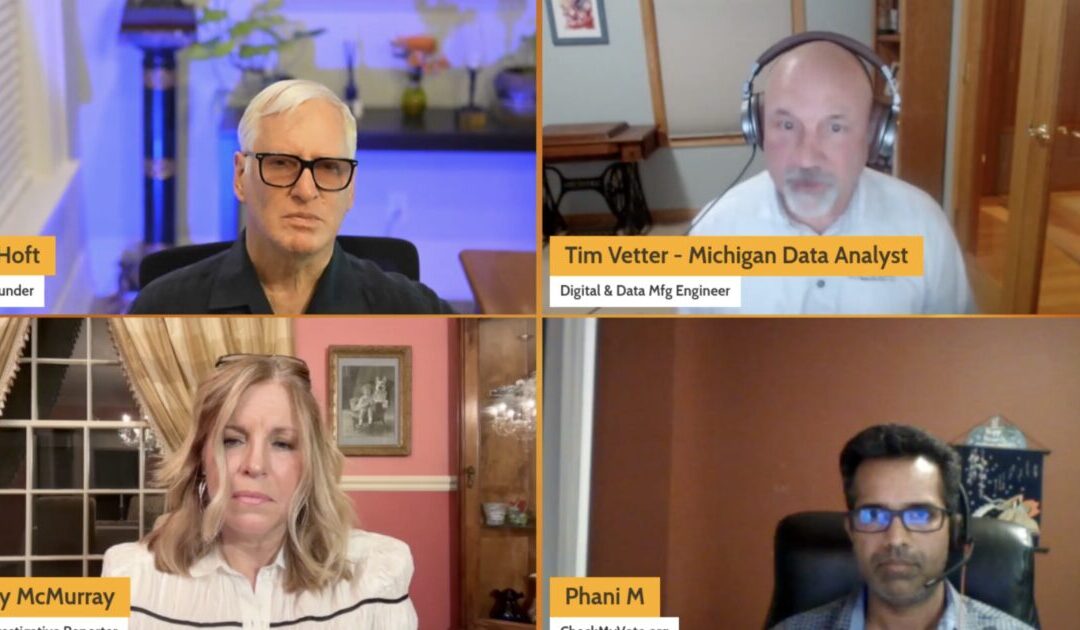 “Source of Data Manipulation is Coming from Secretary of State” — TOP MICHIGAN ELECTION EXPERTS Discuss the Massive Double-Voting Scandal in Michigan with Gateway Pundit’s Jim Hoft and Patty McMurray