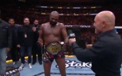 UFC Goat Jon Jones Does the ‘Trump Dance’ After Winning Main Event at Madison Square Garden with Donald Trump in the Front Row – Leads Crowd in Chants of ‘USA! USA!”