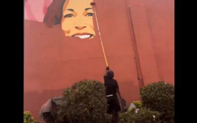 OOF! Mural of Kamala Harris in Atlanta, Georgia Already Being Painted Over (VIDEO)