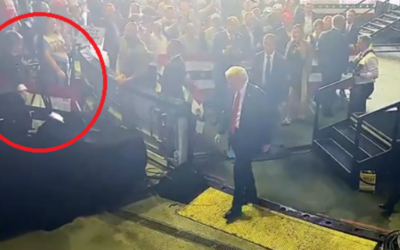 SHOCK VIDEO: Man at Allentown Rally Throws Cellphone at Trump as He Leaves Building – Hits the Floor and Busts Up