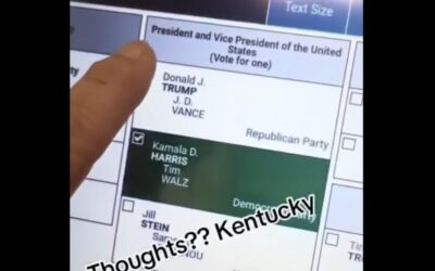 Kentucky Touch Screen Repeatedly Won’t Allow Voter To Select Trump – Election Officials Deny Malfunction — Then 4 Hours Later Admit Issue With Ballot Marking Device [VIDEO]