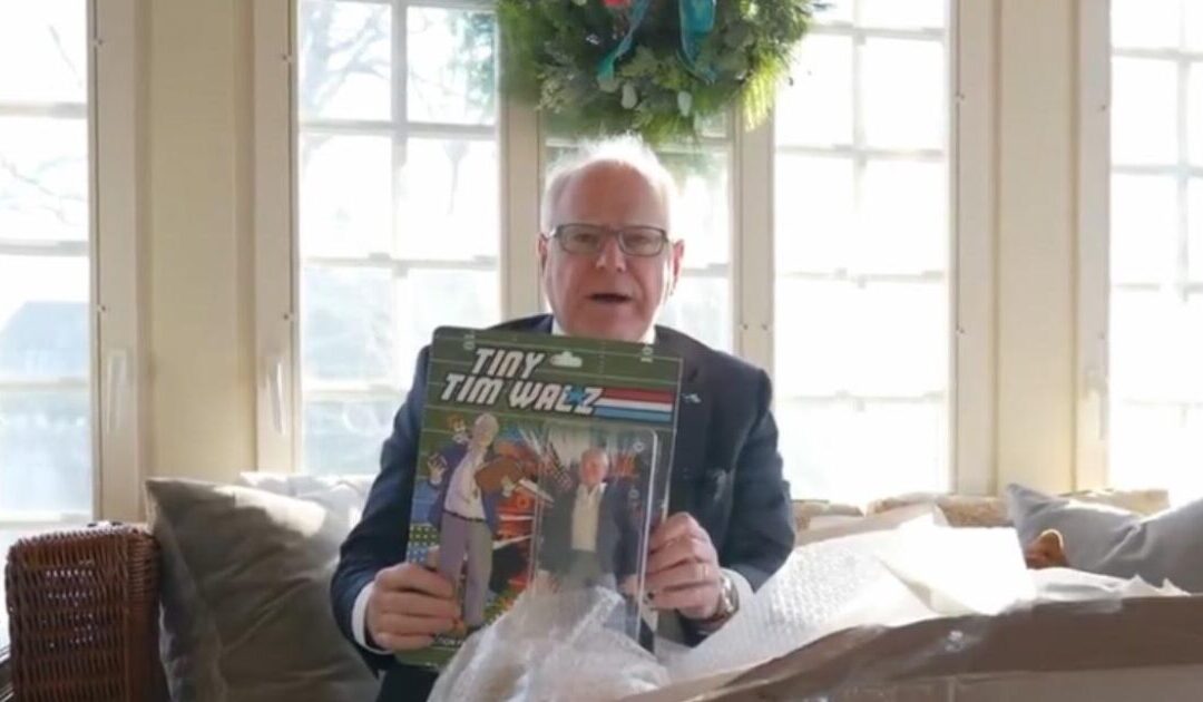 CRINGE: Tim Walz Posts Bizarre Video of Him Opening an Action Figure of… Himself