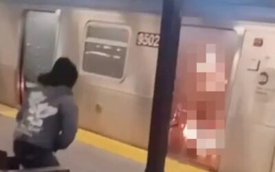 Horrific Video Shows Man Sitting on Bench Watching Woman Burn to Death After He Lit Her on Fire in NYC Subway