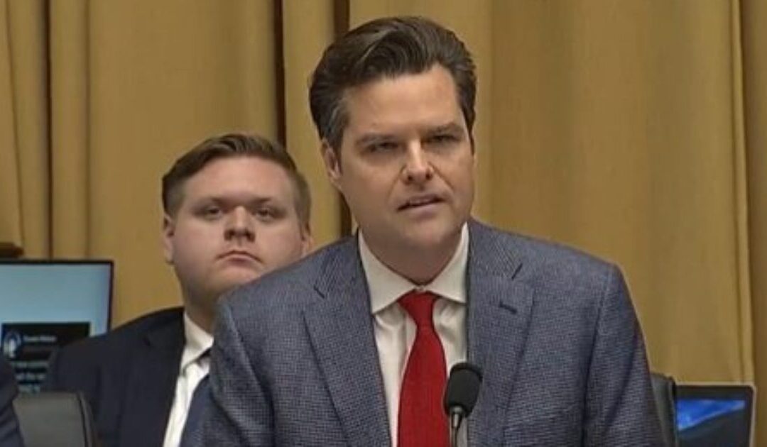 Matt Gaetz Threatens to Rejoin Congress, Reveal Lawmakers’ #MeToo Settlements After Ethics Committee Votes to Release Lawfare Report