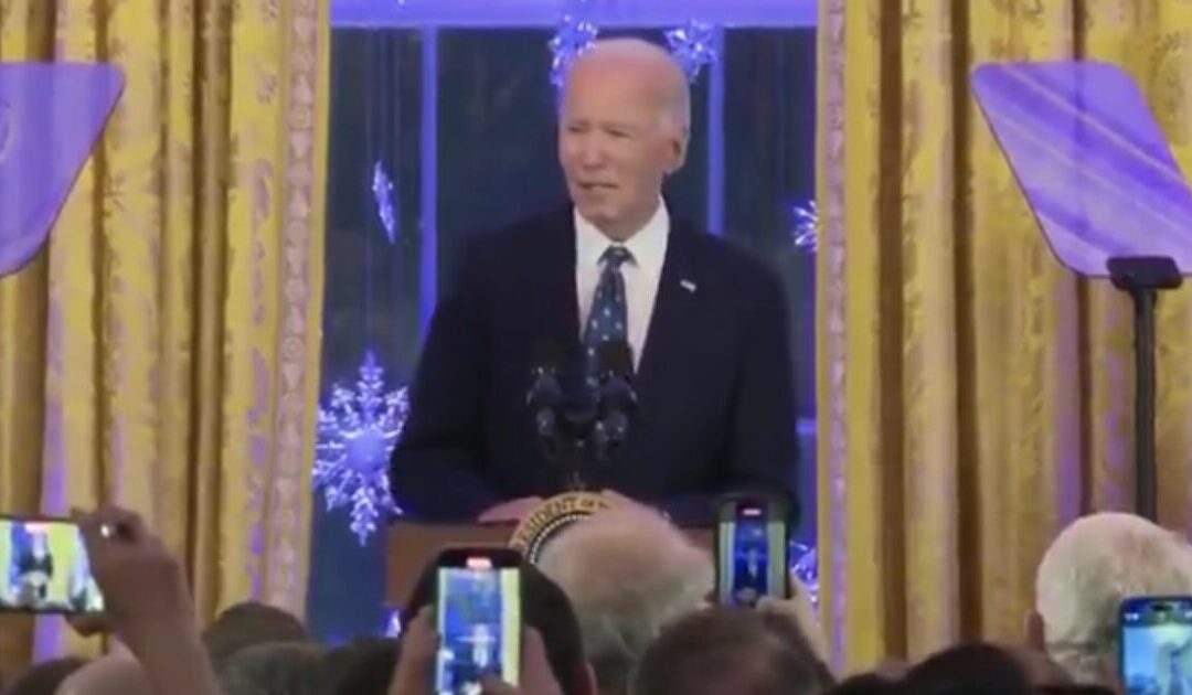 Biden Tells Whopper of a Lie at White House Hanukkah Reception, Claims He Has “Gotten over 100 Hostages out” From Gaza