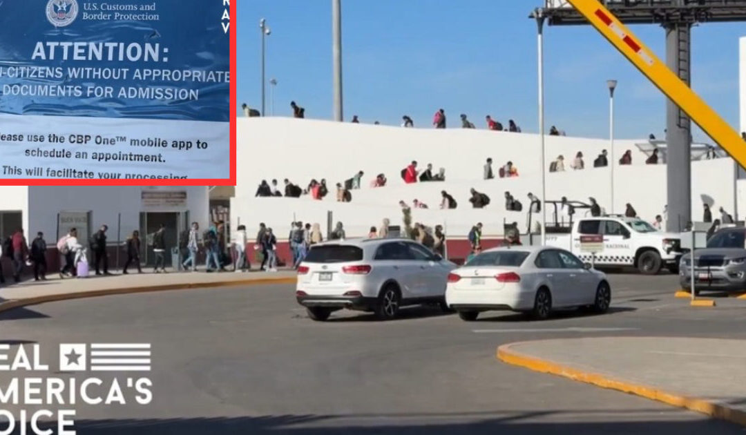 WATCH: Massive Hordes of Illegals Caught on Camera in Tijuana, Mexico being Transported into The US With CBP One App During Biden’s Final Days in Office