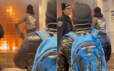 GRAPHIC: New Footage Shows Illegal Alien Fanning Flames as Woman Burned Alive on Subway — NYPD Officer Walks Past Without Intervening