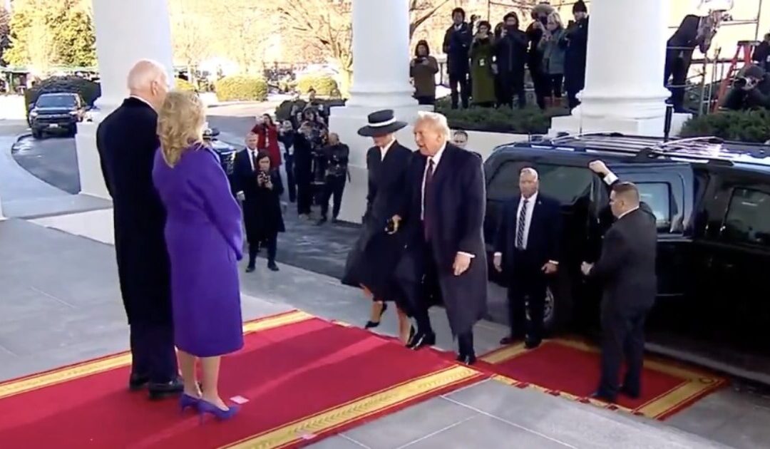 Joe Biden Has Two Word Message For President Trump as He Walks Up The Steps To  White House With Melania [VIDEO]