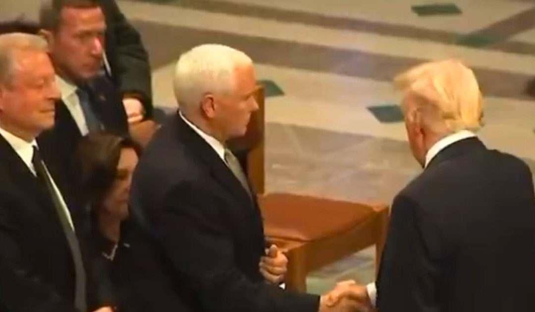 Miserable Karen Pence Refuses to Greet Trump and Melania at Jimmy Carter’s Funeral (VIDEO)