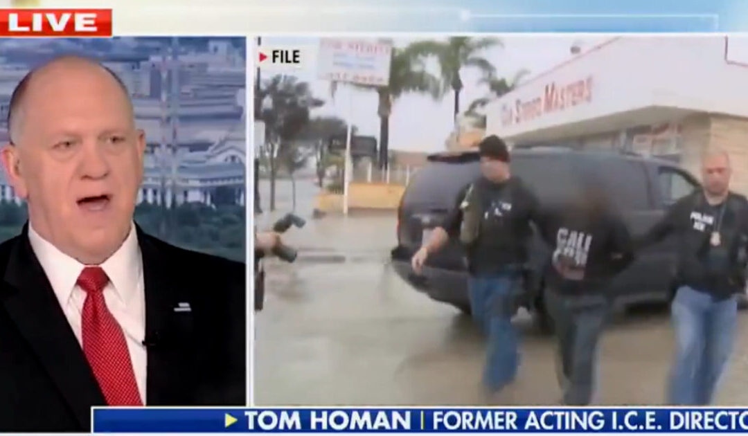 WATCH: Border Czar Tom Homan Says ICE Has Already Started Raiding Illegal Aliens: “It’s Started. ICE Teams are Out There as of Today”