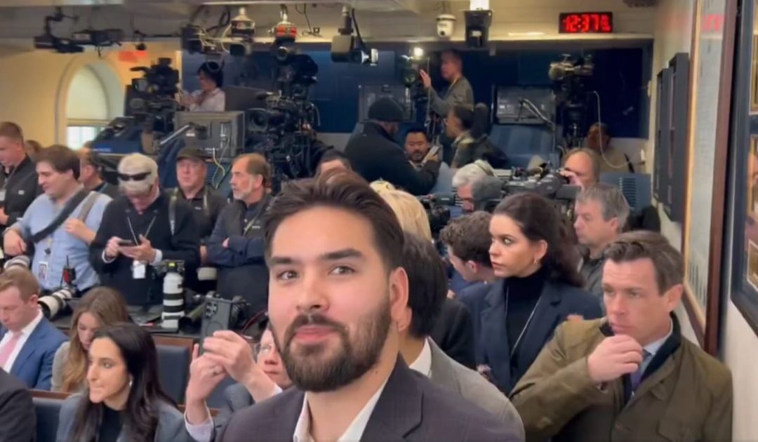 The Gateway Pundit’s Jordan Conradson Attends the First White House Press Conference with Karoline Leavitt