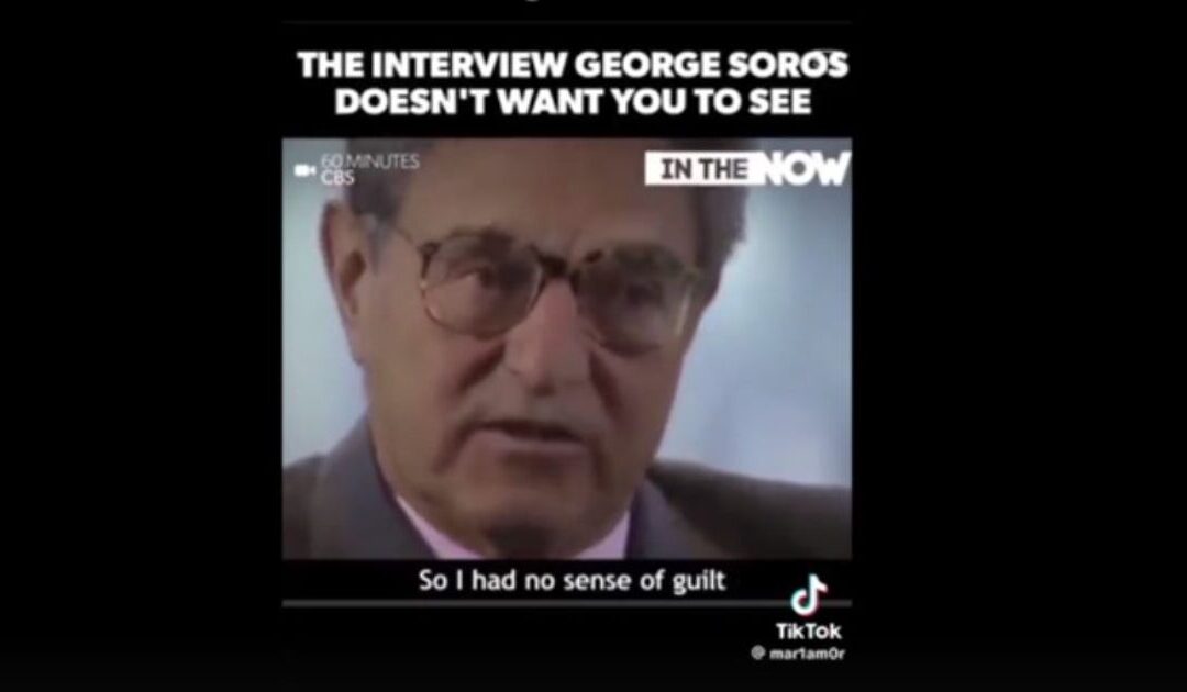 Reminder: Joe Biden Gave Presidential Medal of Freedom to George Soros – A Man Who Admitted Having “No Remorse” for Being Nazi Collaborator and Stealing Property from Jews Going to Nazi Death Camps (VIDEO)