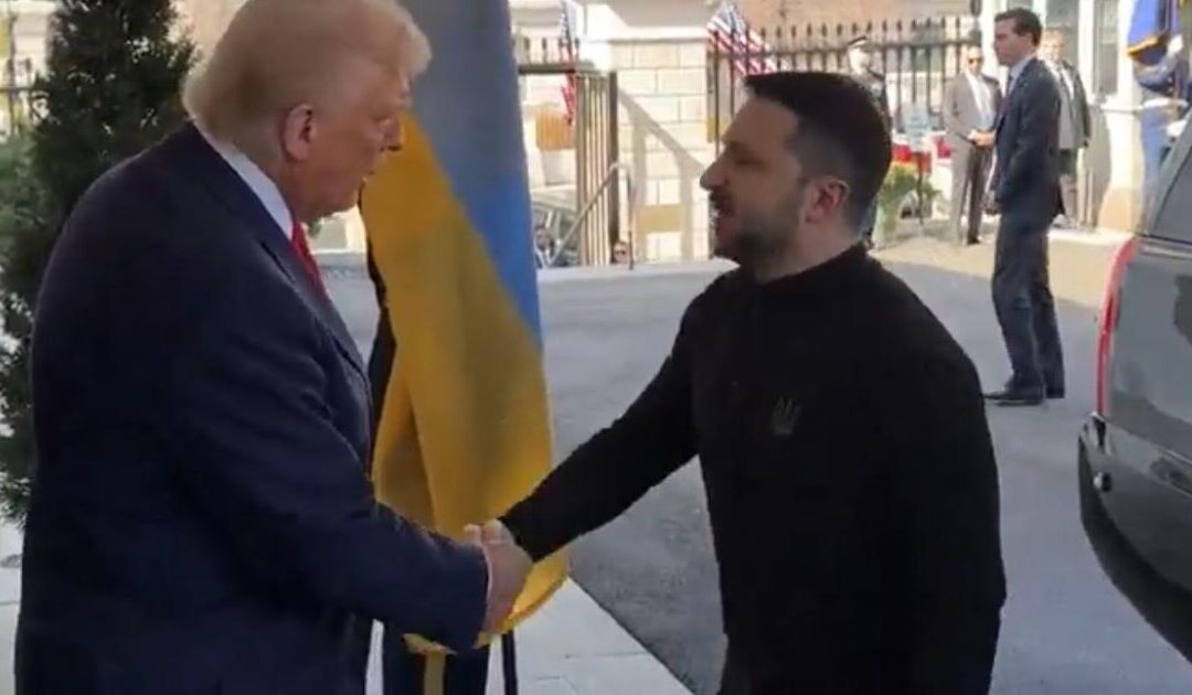 President Trump Trolls Zelensky to His Face as He Arrives at White House (VIDEO)