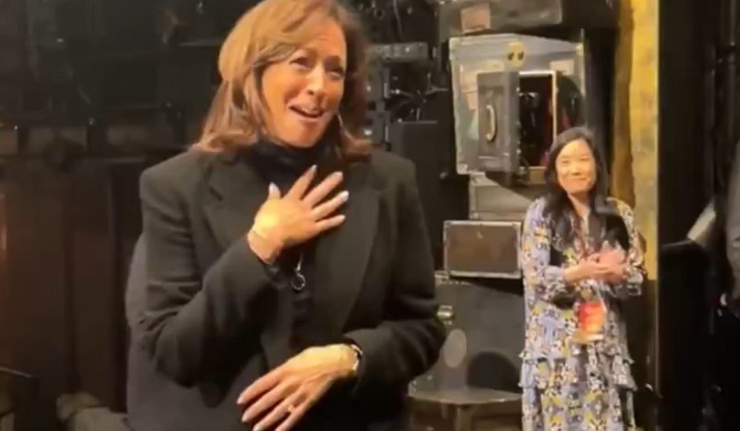 We Dodged a Bullet: Kamala Harris Sounds Drunk as She Rambles a Bunch of Nonsense to Cast on Broadway (VIDEO)