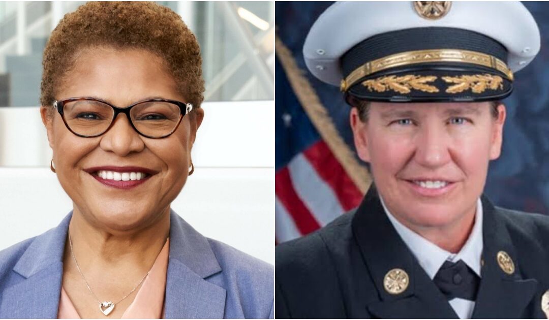 JUST IN: LA Mayor Karen Bass Fires DEI Fire Chief Kristin Crowley Effective Immediately