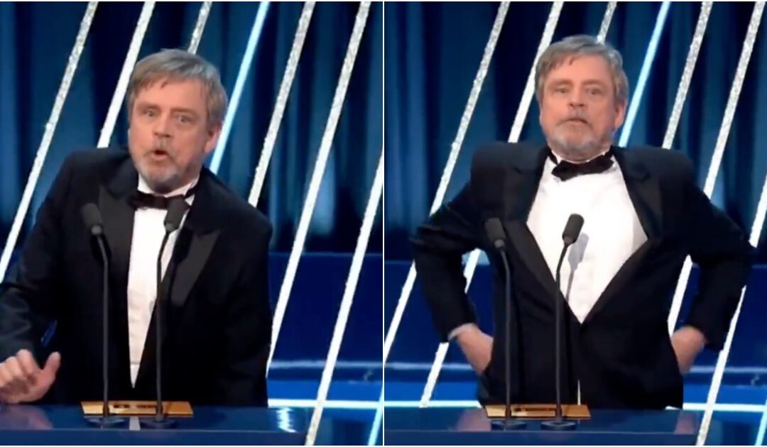 May the Belt Be With You: Trump-Hater Mark Hamill’s Pants Drop to His Knees While Presenting Awards at the BAFTAs