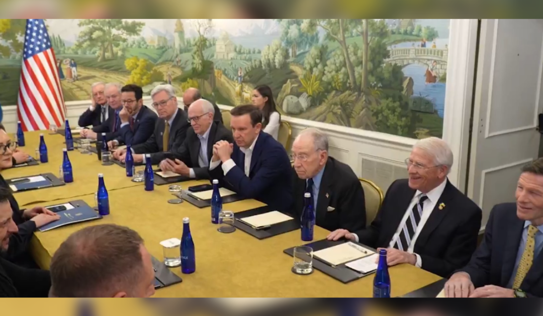 Bipartisan Group of RINOs and Democrat Senators Met with Zelensky and Blew Smoke Up His A$$ Before He Met with Trump – Zelensky Releases Video where You Can See Clearly Who Participated