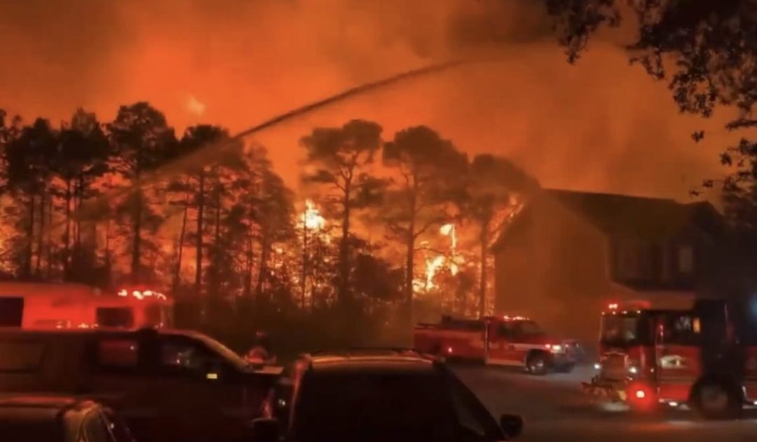 WATCH: 1,200 Acre Wildfire at Myrtle Beach Prompts State of Emergency Declaration