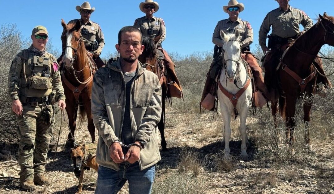 Texas DPS Mounted Patrol and K-9 Unit Catches Illegal Alien on Ranchlands After Miles of Tracking