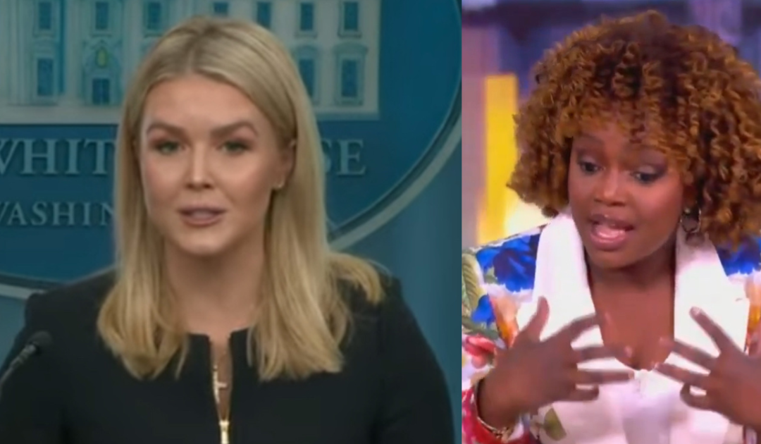 WATCH: Karoline Leavitt Shreds Biden White House Press Secretary Karine Jean-Pierre for Comparing Trump Administration’s Briefing Room to North Korea