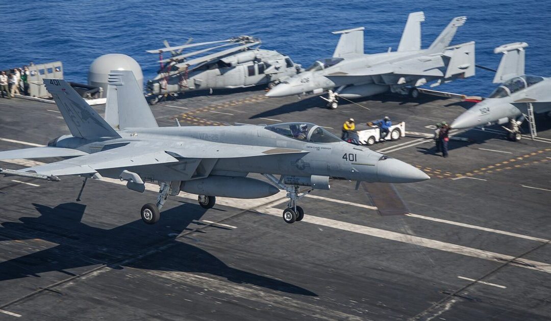 $70M Navy F/A-18E Super Hornet Falls Off USS Harry S. Truman Into the Red Sea