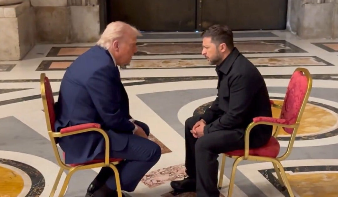 (VIDEO) President Trump Meets with Zelensky in Rome to Discuss Peace Deal with Russia
