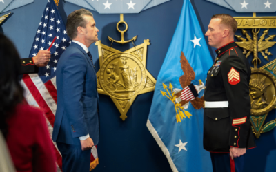 Medal of Honor Recipient Sgt. Dakota Meyer Reenlists in Marine Corps Reserve, Secretary of Defense Pete Hegseth Administers Oath (Video)