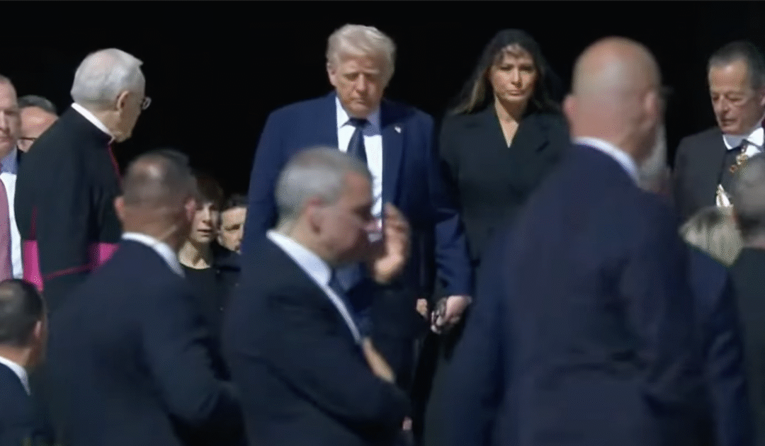 President Trump Wears Blue Suit to Funeral of Pope Francis – Sets Internet Ablaze