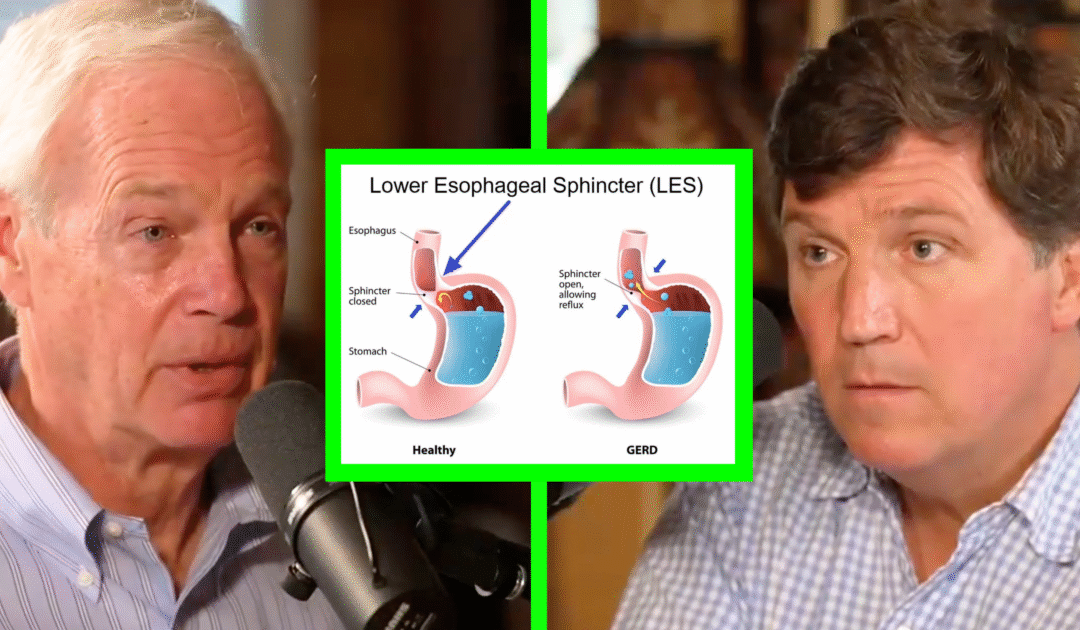 Tucker Carlson’s Face Drops as Ron Johnson Reveals What Cured His Acid Reflux Disease