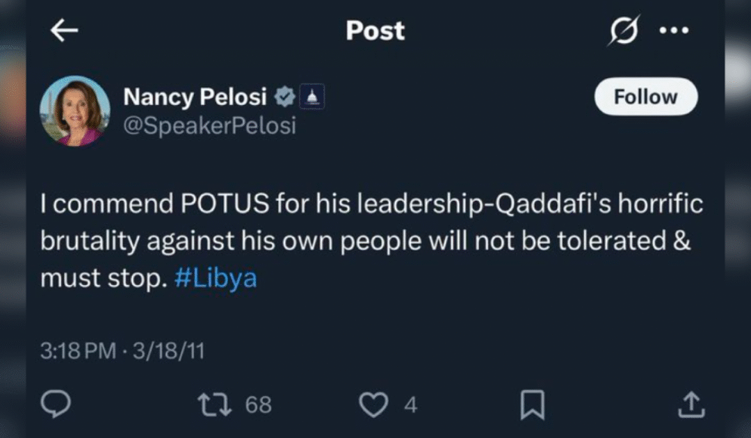 Nancy Pelosi Spits Bile at Trump After He Bombs Iranian Nuclear Sites – But Forgets What She Said When Obama Was Bombing Libya
