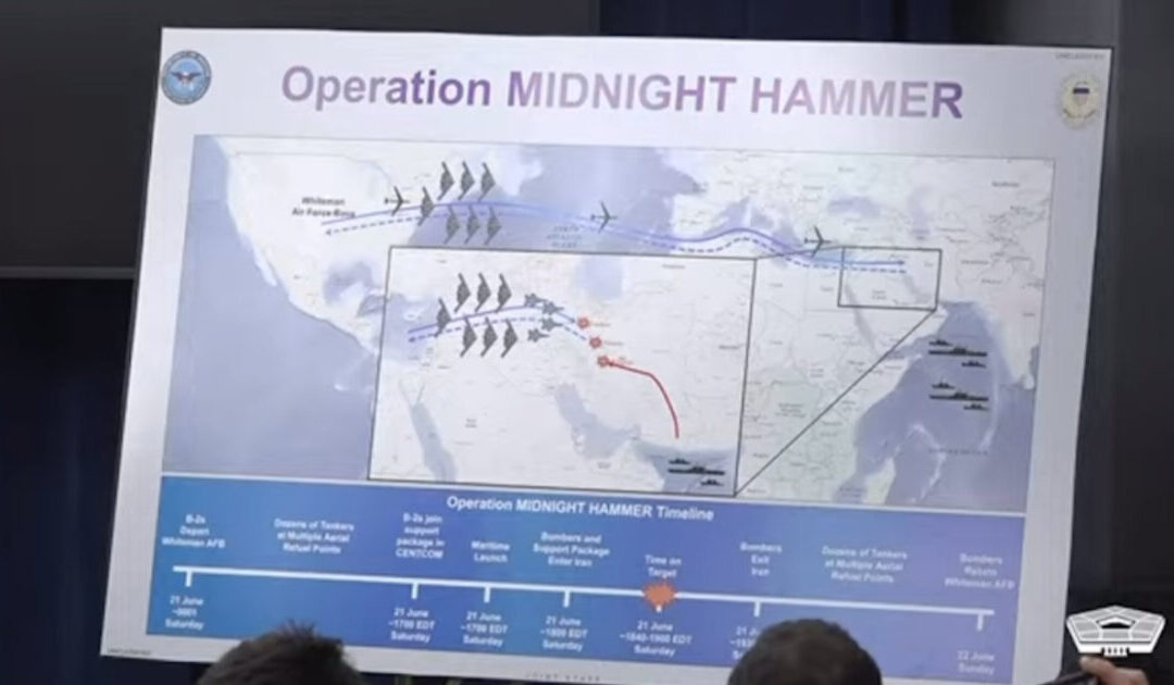 WATCH: “Operation MIDNIGHT HAMMER” – Hegseth and Gen. Caine Detail Highly Classified and Sophisticated Iran Operation and Use of Decoys to Maintain Element of Surprise in “Longest B-2 Spirit Bomber Mission Since 2001”