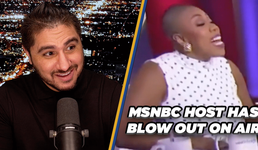 Woke MSNBC Host Throws Tantrum & Slams Desk On Live TV | Drew Hernandez