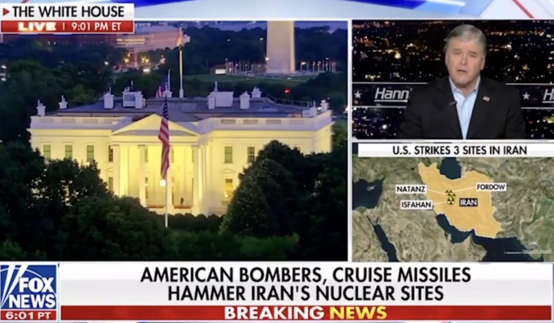 Sean Hannity Reveals Specific Details from Conversation with President Trump About the Bombing of Iran’s Three Nuclear Sites