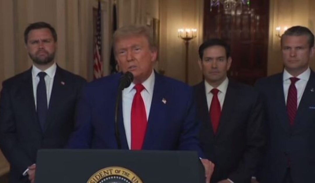 “I Want to Just Say, I Love You God”…  President Trump Goes Off Script – Thanks God in Honest Display of Emotion Following US Military Strike on Iran (VIDEO)