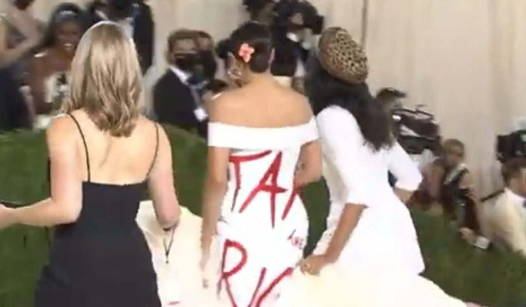 JUST IN: House Ethics Committee Finds AOC Impermissibly Accepted Met Gala Ticket for Boyfriend and Underpaid for “Tax The Rich” Dress and Accessories