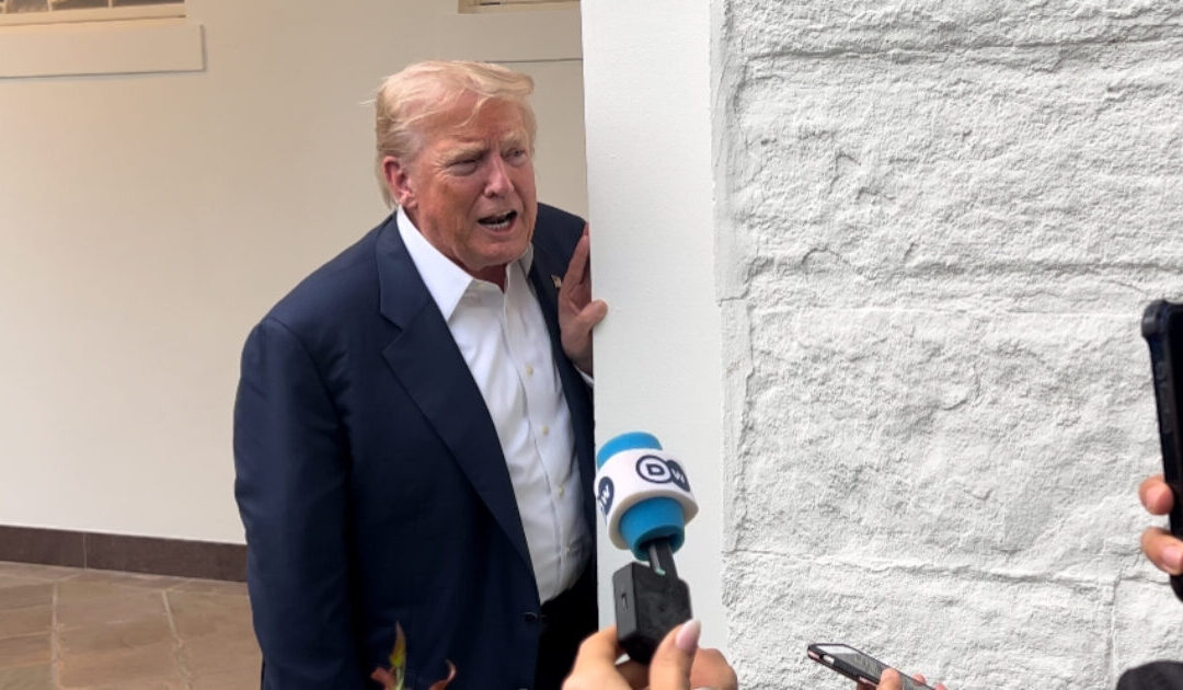 (VIDEO) President Trump Takes Questions After Returning from Scotland – Comments on New York Shooting
