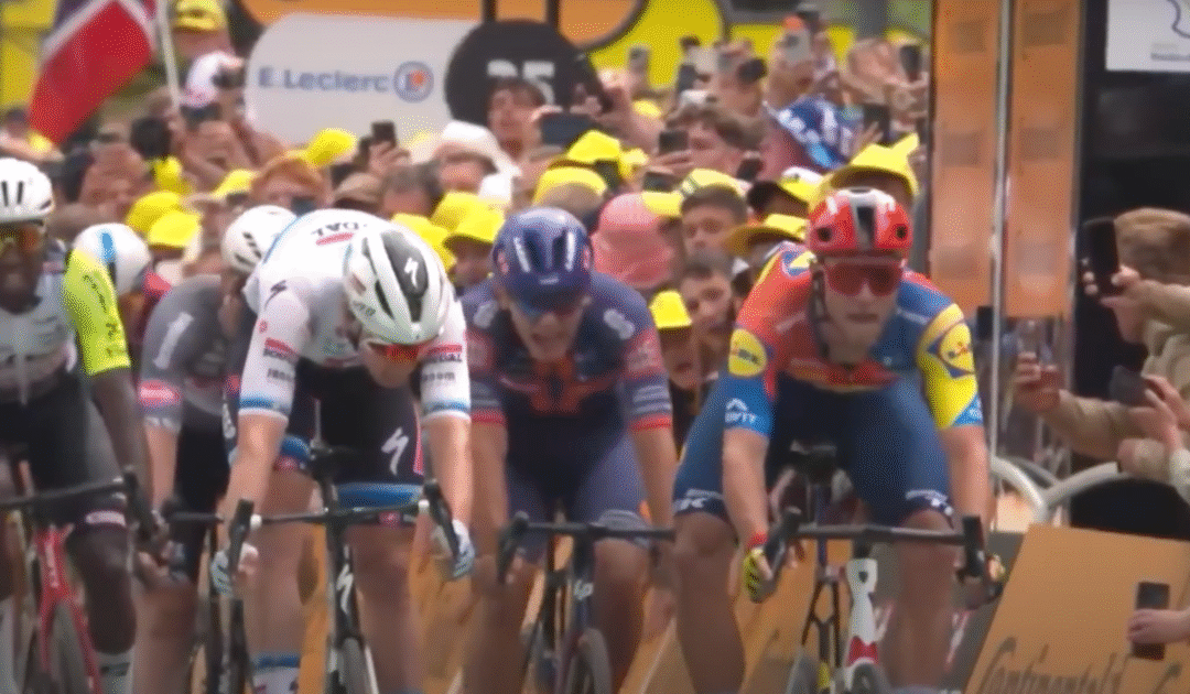 Security Guard Drags Keffiyeh-Wearing Anti-Israel Protester By the Ear at Tour de France, Dumps Him Over Barrier (Video)